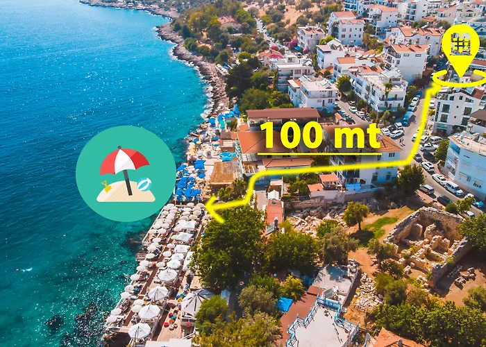 Kas hotels near Buyukcakil Plaji
